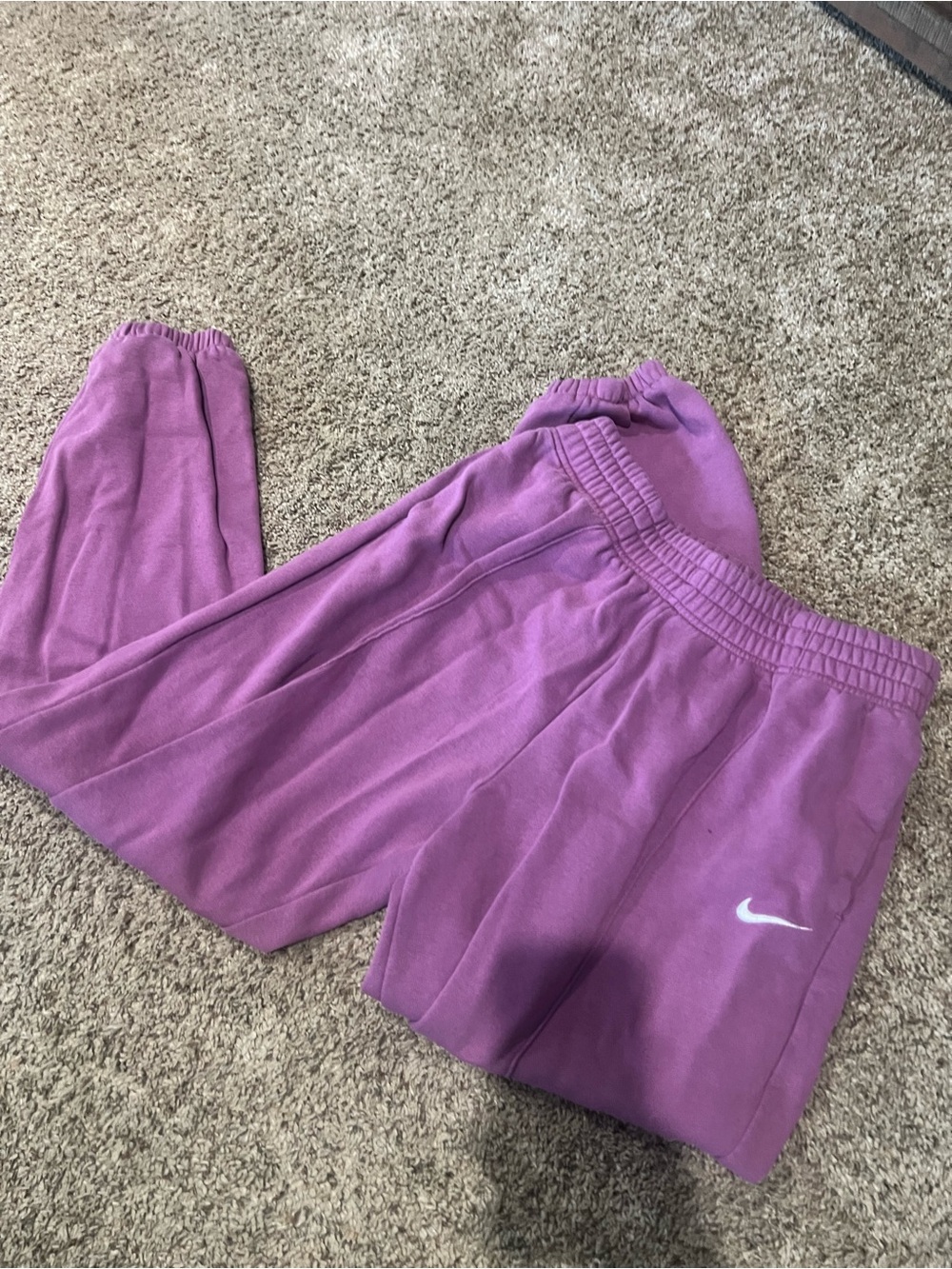 Nike Kids Pink/Purple Fleece Jogger Pants